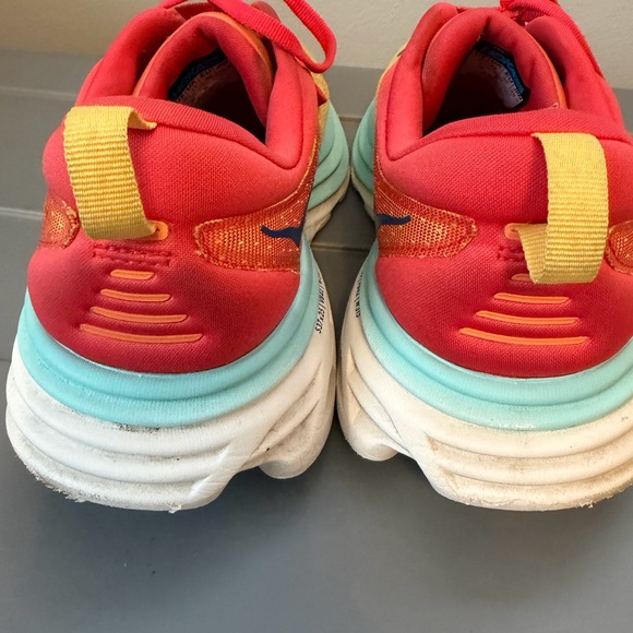Hoka Red and Yellow Running Shoes - Picture 7 of 10